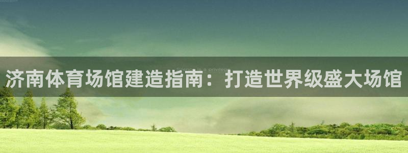 意昂3娱乐代理怎么样：济南体育场馆建造指南：打造世界